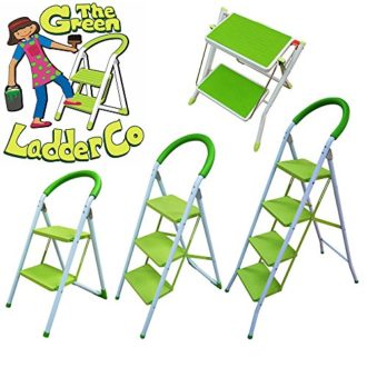 The Green Ladder Company Kitchen Home Folding Easy Storage Ladder