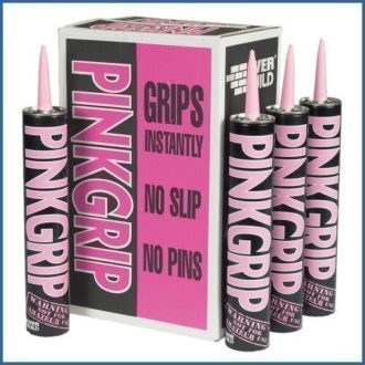 Everbuild Pinkgrip Building Adhesive 350ml - 12 Tubes Pink Grip